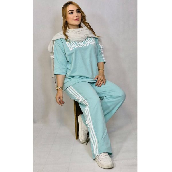 ست تیشرت شلوار پاپیون نخ پنبه