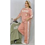 ست تیشرت شلوار پاپیون نخ پنبه