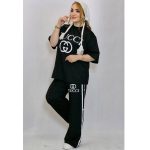 ست تیشرت شلوار مشکی نخ پنبه