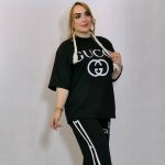 ست تیشرت شلوار مشکی نخ پنبه