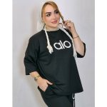 ست تیشرت شلوار مشکی نخ پنبه