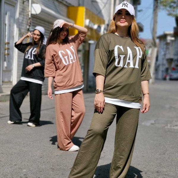 268001028-9 ست تیشرت شلوار گپ - مانتو پاتریس رشت