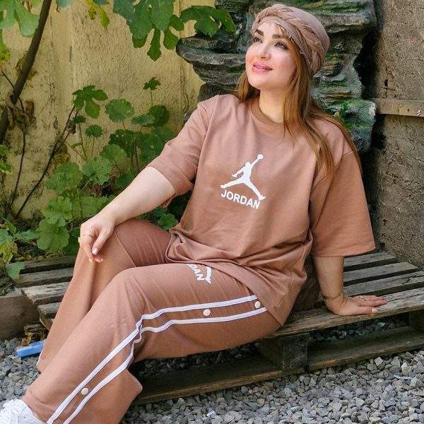 ست تیشرت شلوار جردن رنگی