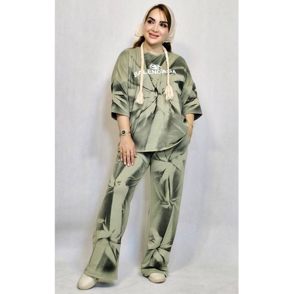 ست تیشرت شلوار سنگشور بالنسیاگا - مانتو پاتریس رشت