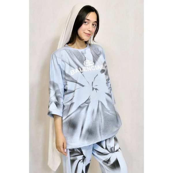 ست تیشرت شلوار سنگشور بالنسیاگا - مانتو پاتریس رشت