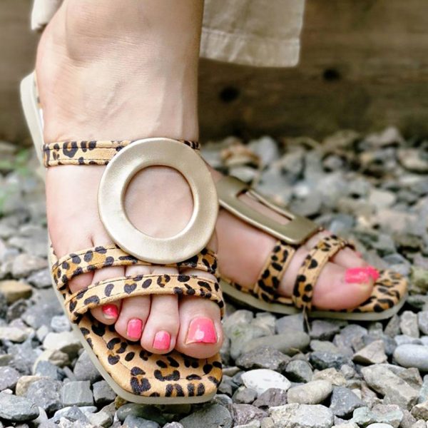 صندل پلنگی دایره - مانتو پاتریس رشت