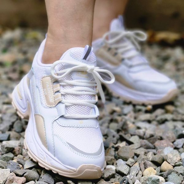 کتونی فشن نیوبالانس سفید کرم - مانتو پاتریس رشت