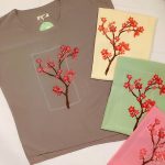 تیشرت نخی چاپ شکوفه - مانتو پاتریس رشت