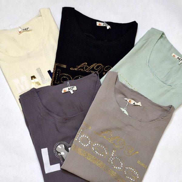 تیشرت نخی نگینی - مانتو پاتریس رشت