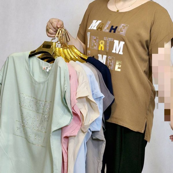 289002383-3 تیشرت نخی نگینی - مانتو پاتریس رشت