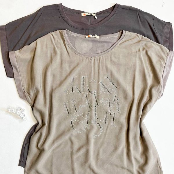 تیشرت نخی نگینی