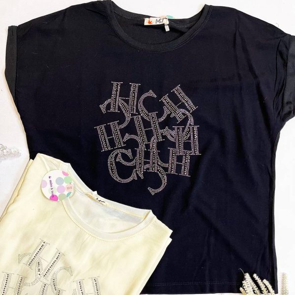 تیشرت نخی نگینی