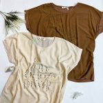 تیشرت نخی نگینی