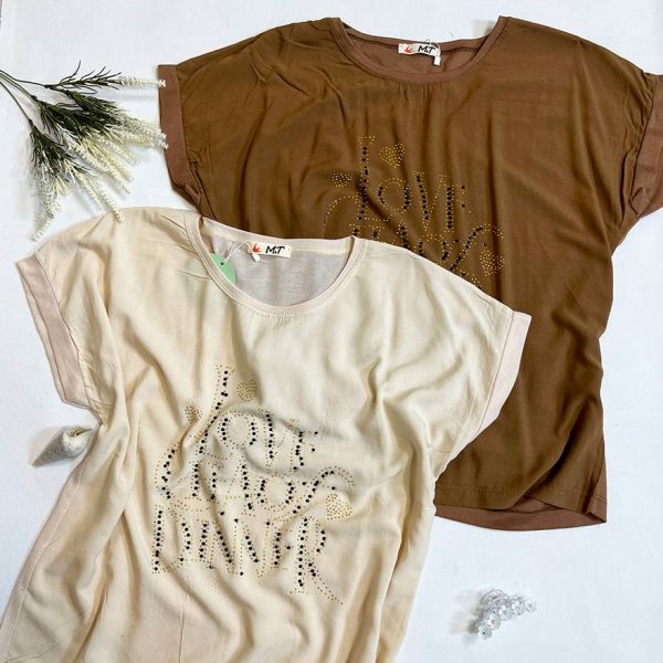 289002384-6 تیشرت نخی نگینی