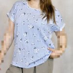 تیشرت گلدار پفکی