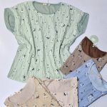 تیشرت گلدار پفکی