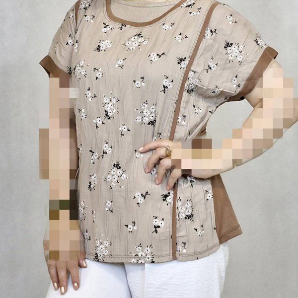 تیشرت پفکی گلدار - مانتو پاتریس رشت