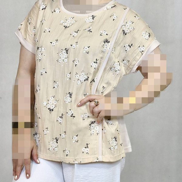 تیشرت پفکی گلدار - مانتو پاتریس رشت