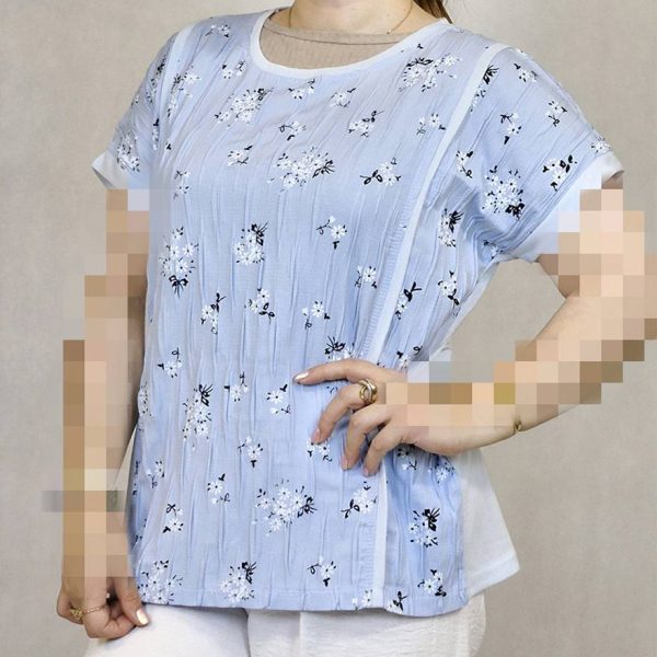 تیشرت پفکی گلدار - مانتو پاتریس رشت