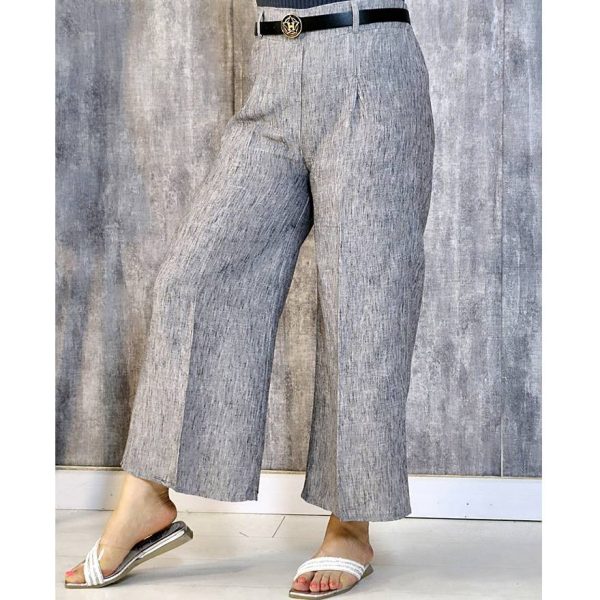 شلوار لینن واید لگ