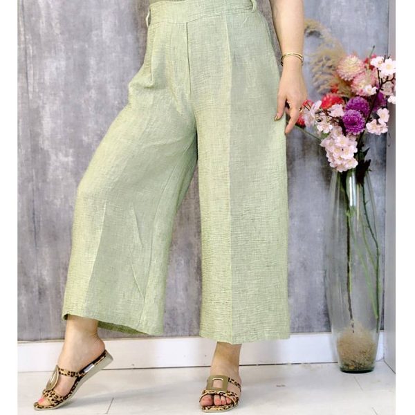 شلوار لینن واید لگ - مانتو پاتریس رشت