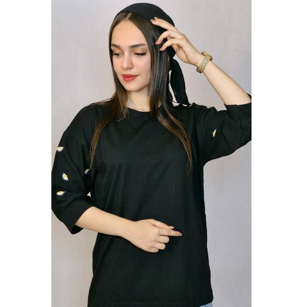 بلوز آستین بابوبه مشکی - مانتو پاتریس رشت