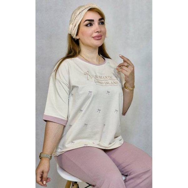 ست تیشرت شلوار رمانتیک