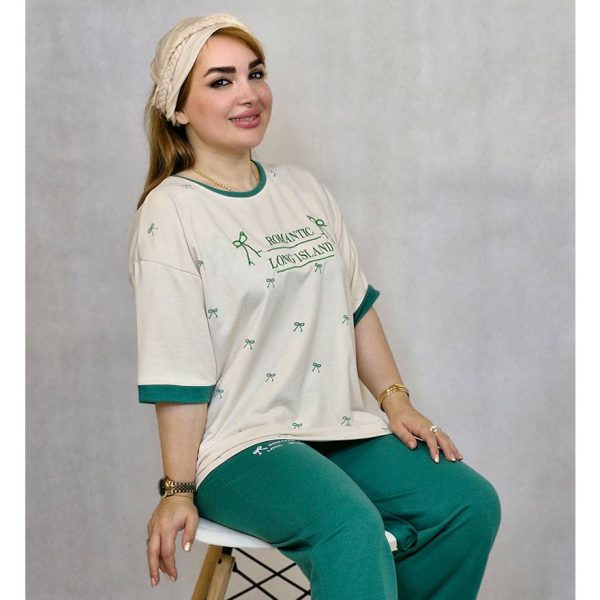 ست تیشرت شلوار رمانتیک