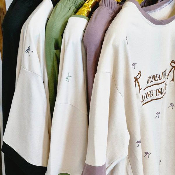 ست تیشرت شلوار رمانتیک