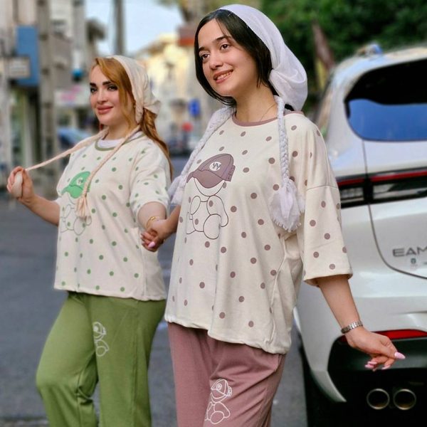 ست تیشرت شلوار توپی