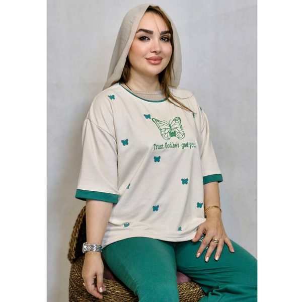 ست تیشرت شلوار پروانه - مانتو پاتریس رشت