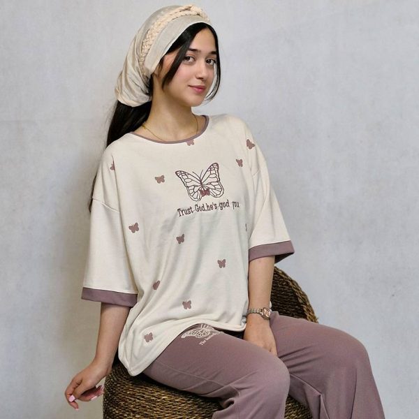 ست تیشرت شلوار پروانه - مانتو پاتریس رشت