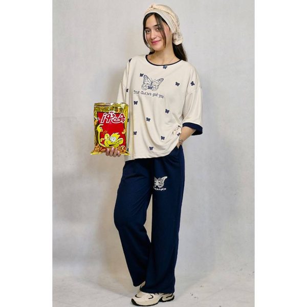 ست تیشرت شلوار پروانه - مانتو پاتریس رشت