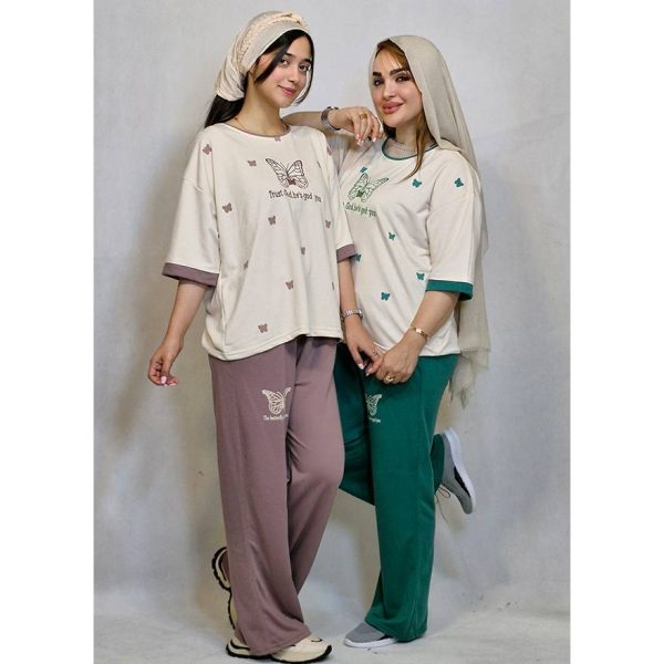 ست تیشرت شلوار پروانه - مانتو پاتریس رشت