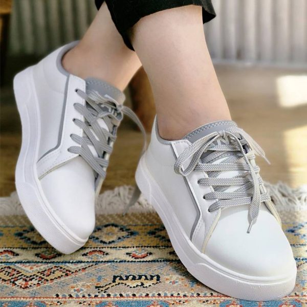 کتونی ونس سفید طوسی