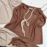 ست کراپ شورتک بند کنفی - مانتو پاتریس رشت