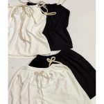 ست کراپ شورتک بند کنفی