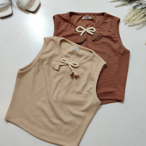 تاپ کراپ پاپیون آویزدار -