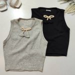 تاپ کراپ پاپیون آویزدار - مانتو پاتریس رشت