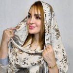 شال گلدار آبرنگی - مانتو پاتریس رشت