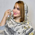 شال گلدار آبرنگی - مانتو پاتریس رشت