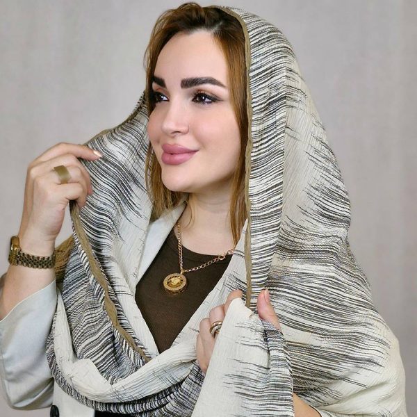 34600295-5 (1) شال پلیسه خطی