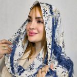 شال گلدار آبرنگی - مانتو پاتریس رشت