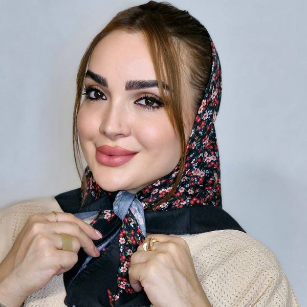 مینی اسکارف گل دار نخی - مانتو پاتریس رشت