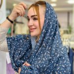 شال پلیسه گلدار