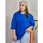 تیشرت لانگ ساده نخ پنبه