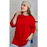 تیشرت لانگ ساده نخ پنبه