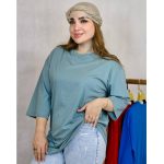 تیشرت لانگ ساده نخ پنبه