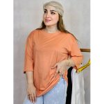 تیشرت لانگ ساده نخ پنبه