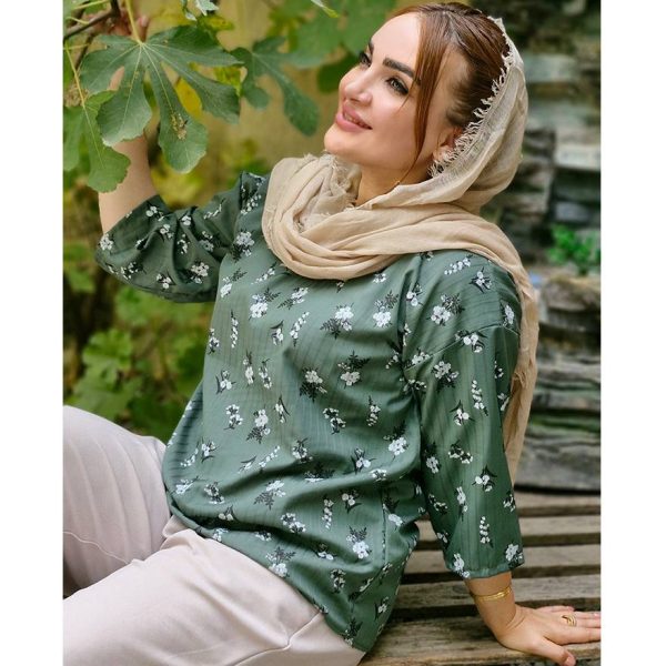 تونیک جلوبسته گلدار - مانتو پاتریس رشت